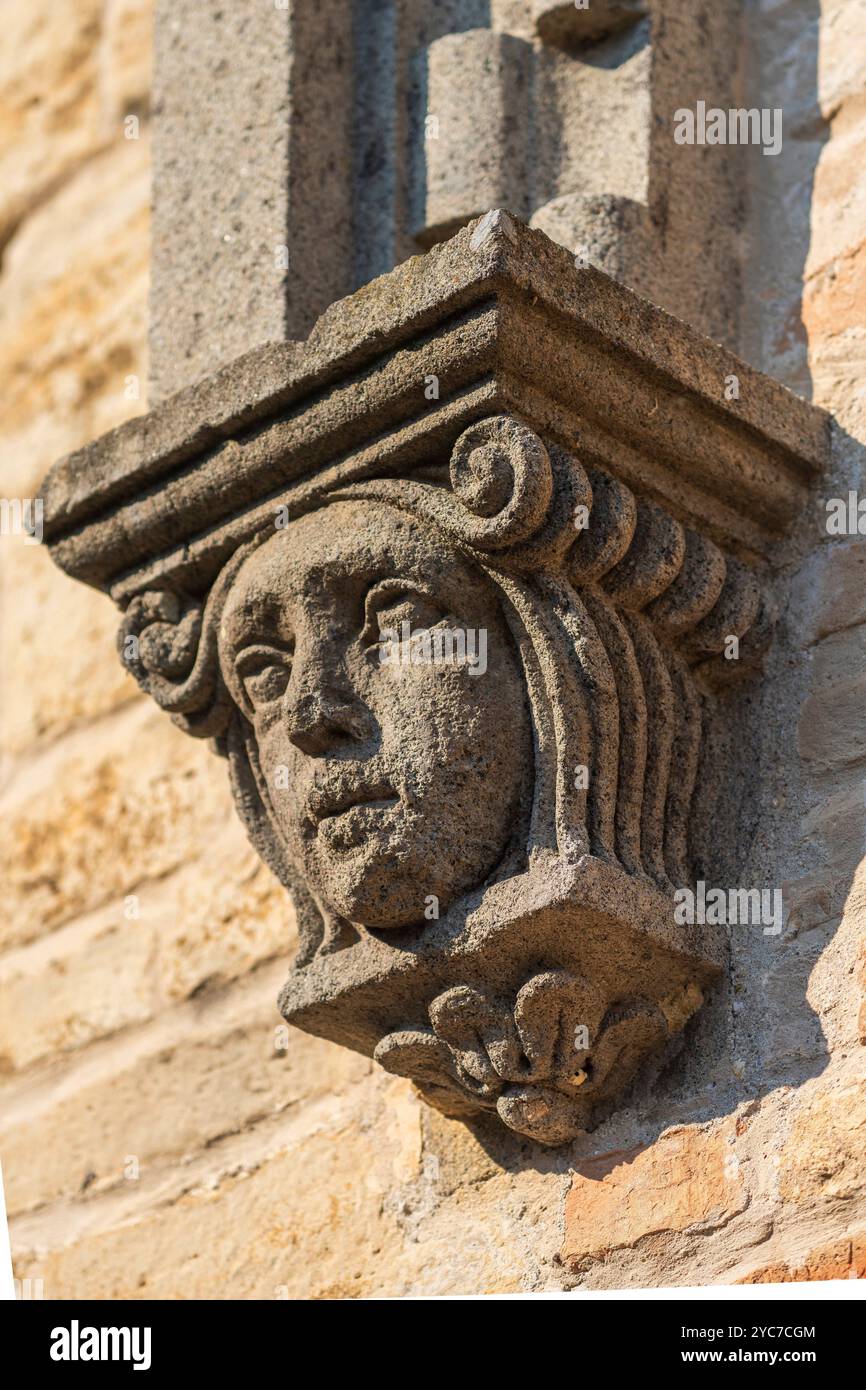 Chiesa di San Giovanni Battista, Piazza Risorgimento, Torre di Palme, fermo, Ascoli Piceno, Marche, Italia Foto Stock