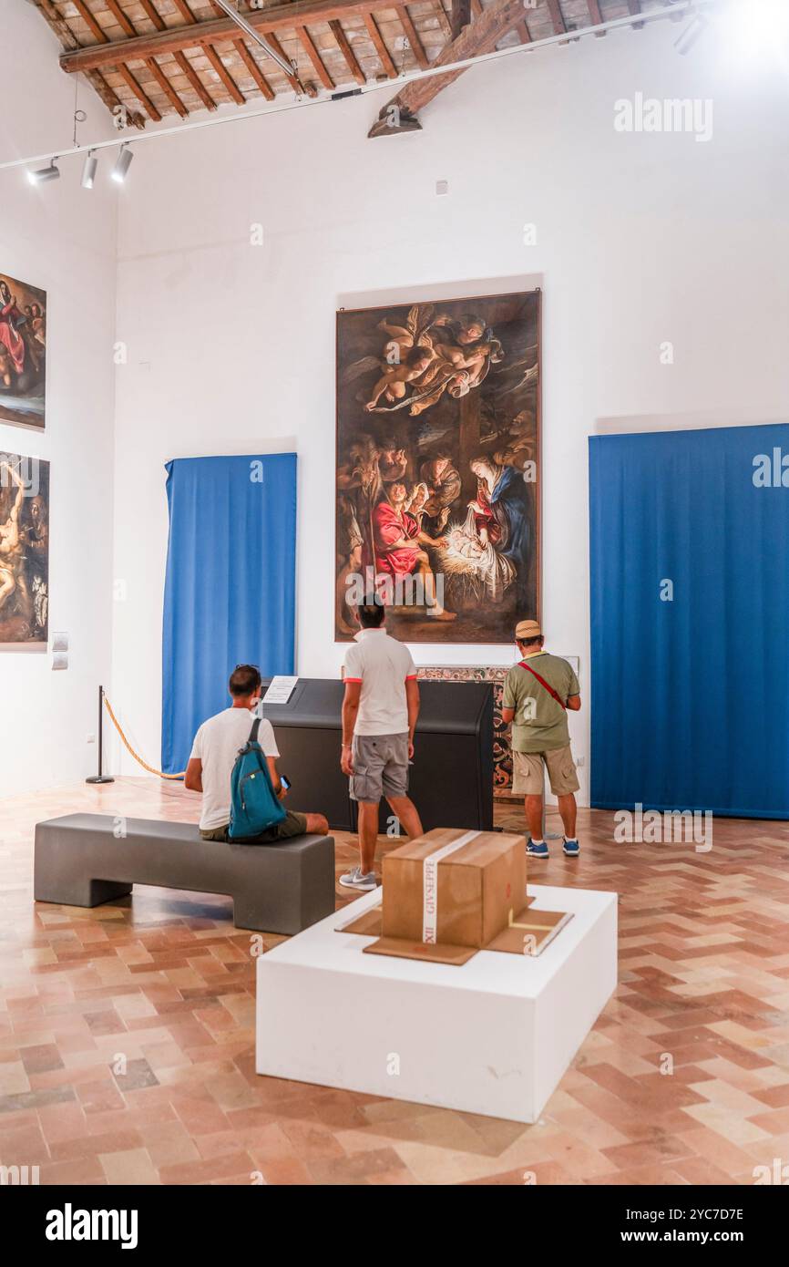 Pieter Paul Rubens, Adorazione dei Pastori, 1608, sala del Seicento, Palazzo dei primi, fermo, Ascoli Poceno, Marche, Italia Foto Stock