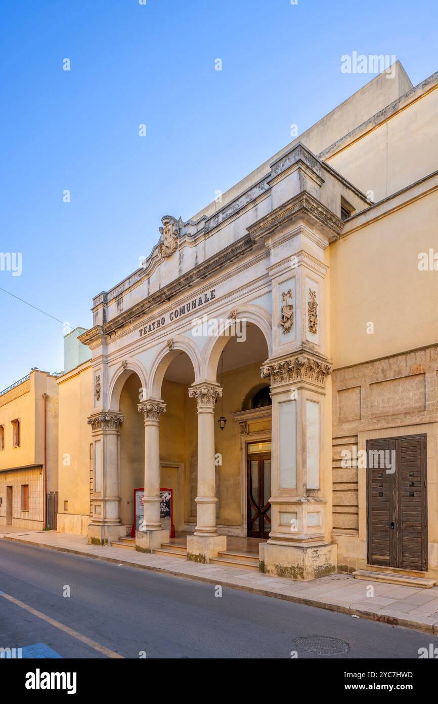 Teatro comunale, Mesagne, Brindisi, Salento, Puglia, Italia Foto Stock