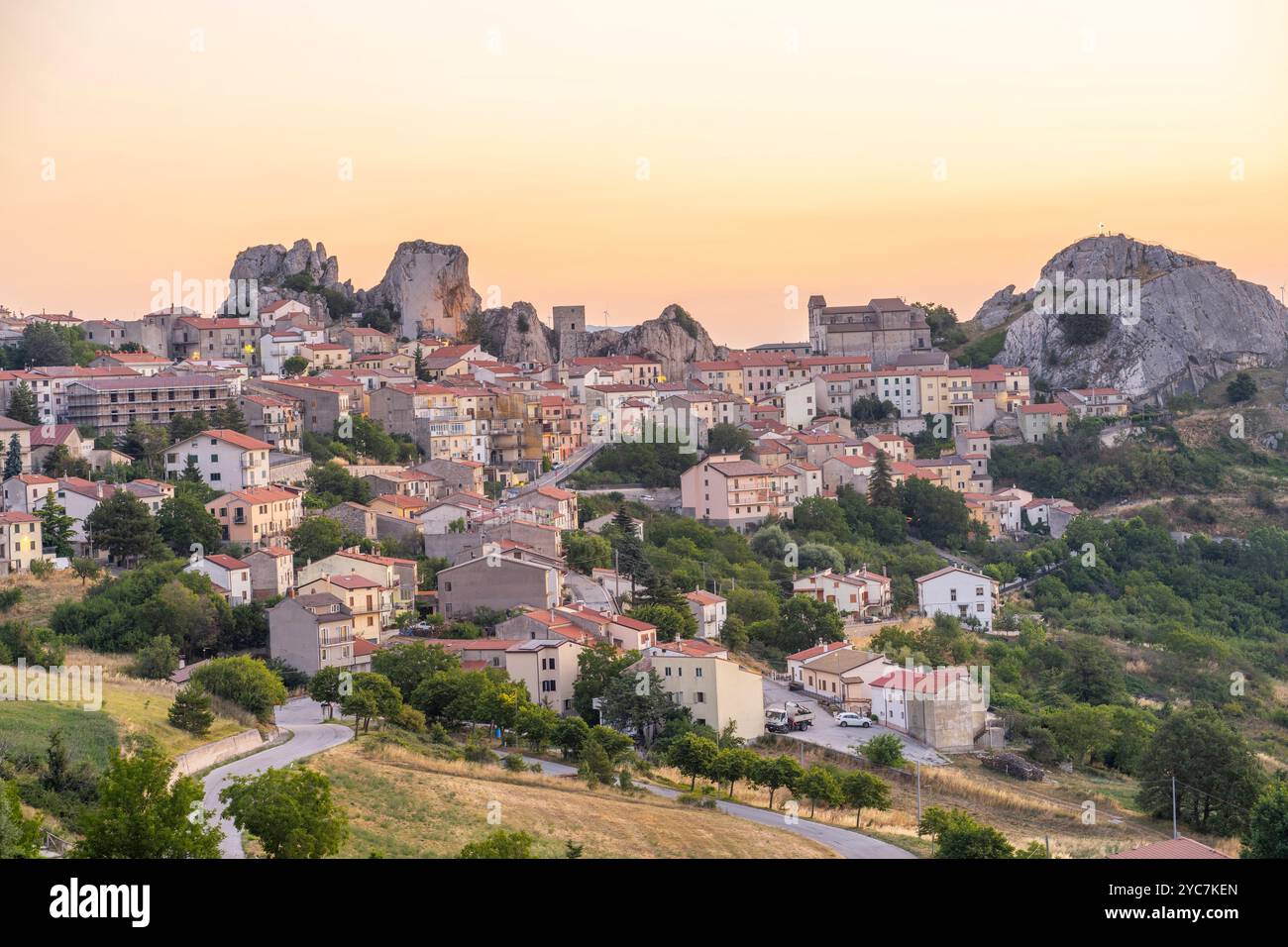 Pietrabbondante, Isernia, Molise, Italia Foto Stock