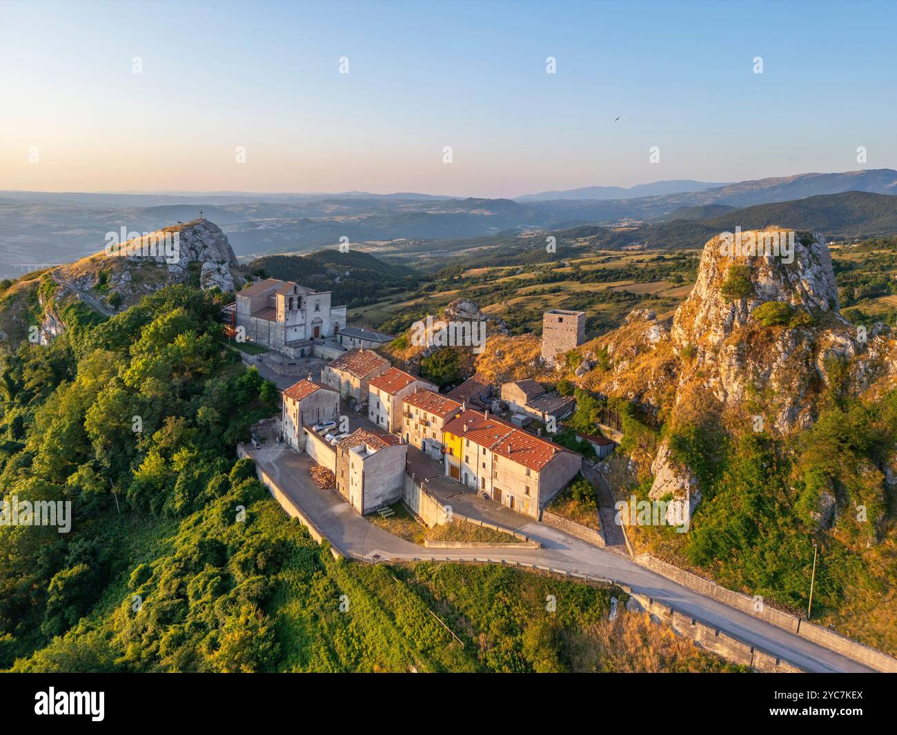 Pietrabbondante, Isernia, Molise, Italia Foto Stock