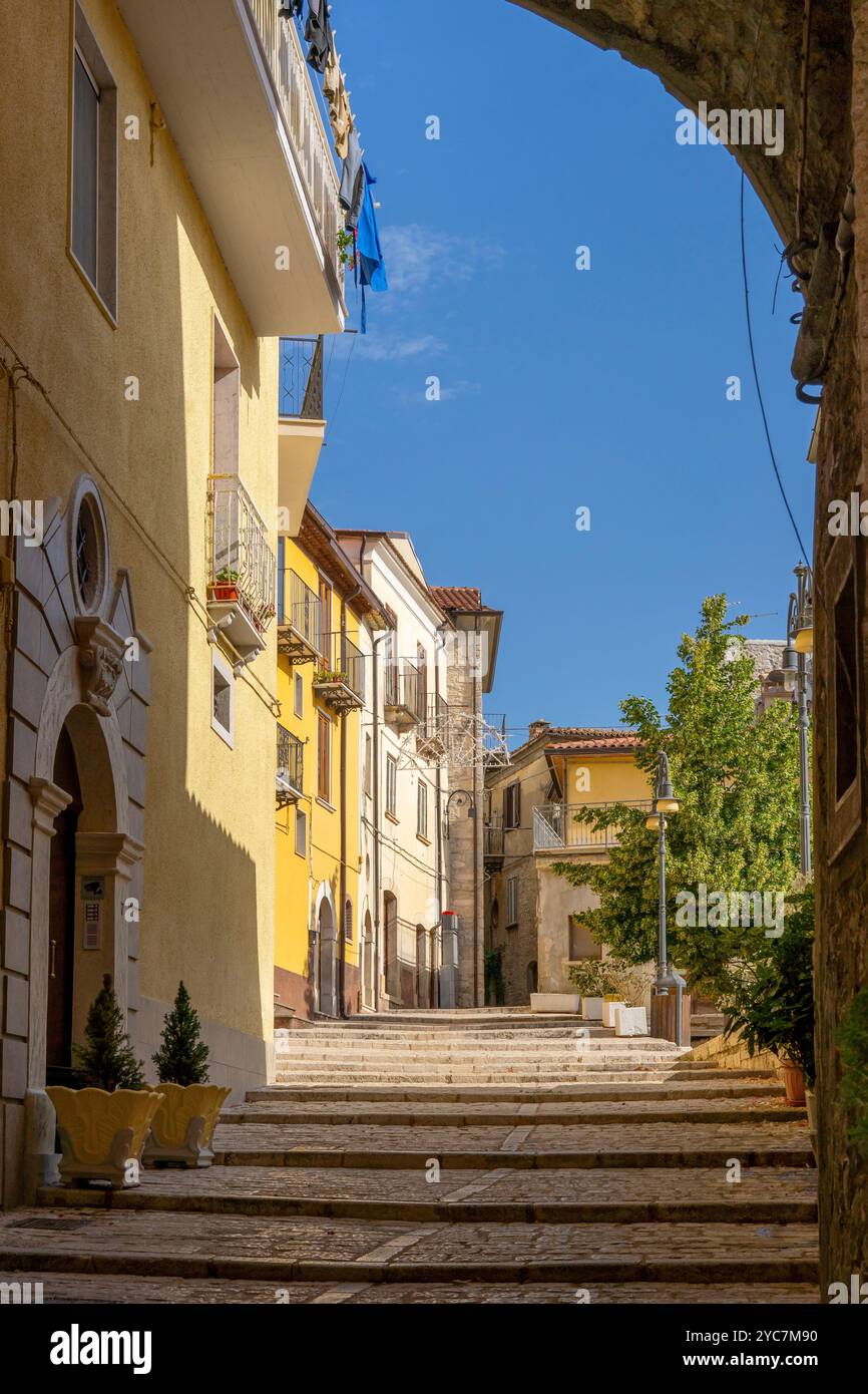 Largo Vittoria, Frosolone, Isernia, Molise, Italia Foto Stock