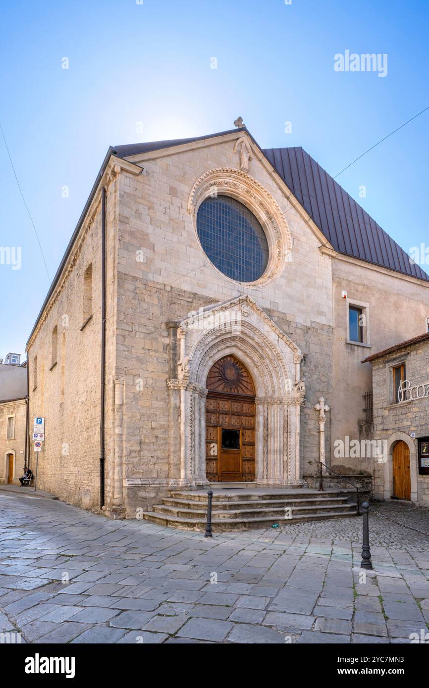 Chiesa di Sant'Emidio, Agnone, Isernia, Molise, Italia Foto Stock