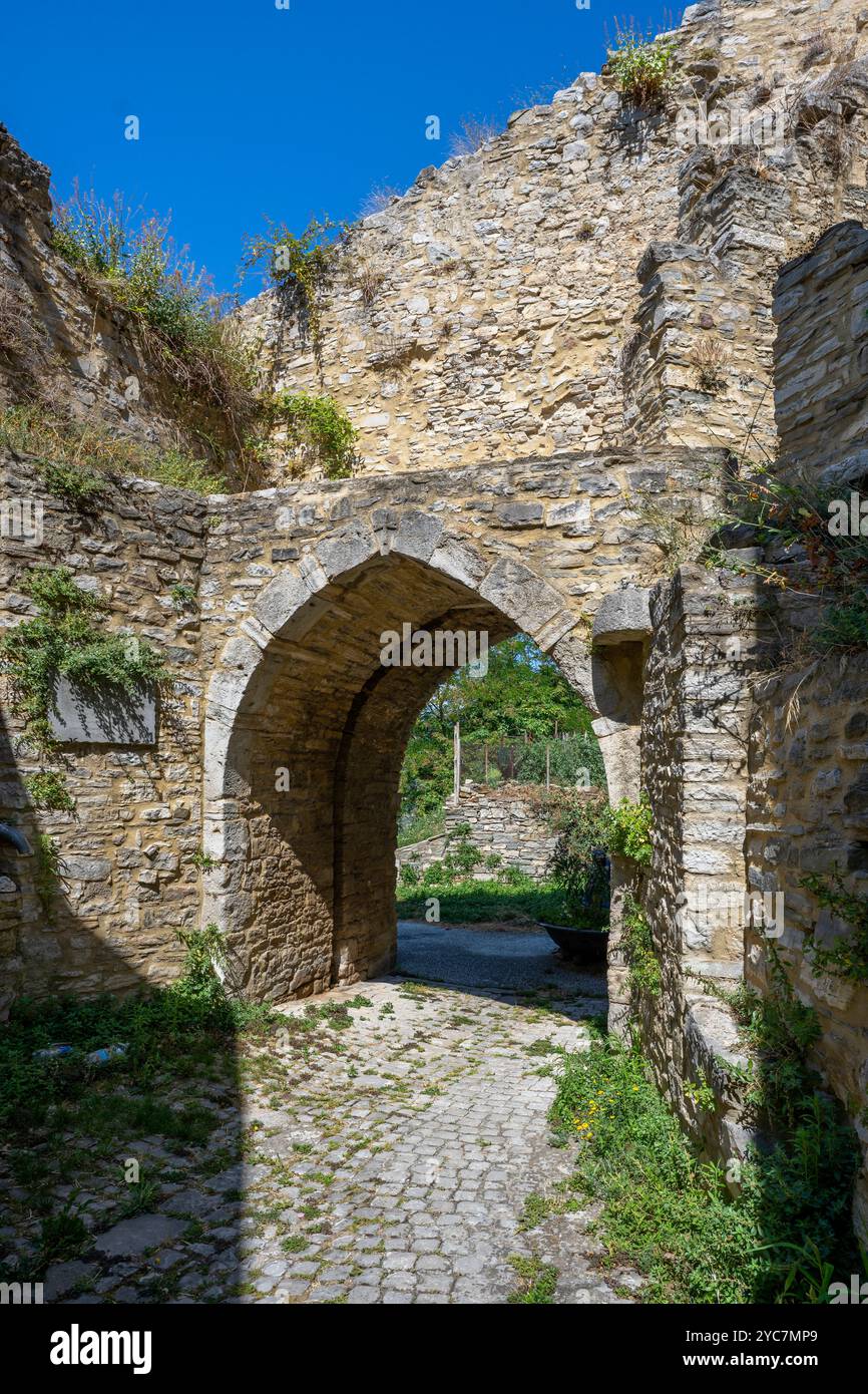 Porta Semiurna, portone, Agnone, Isernia, Molise, Italia Foto Stock