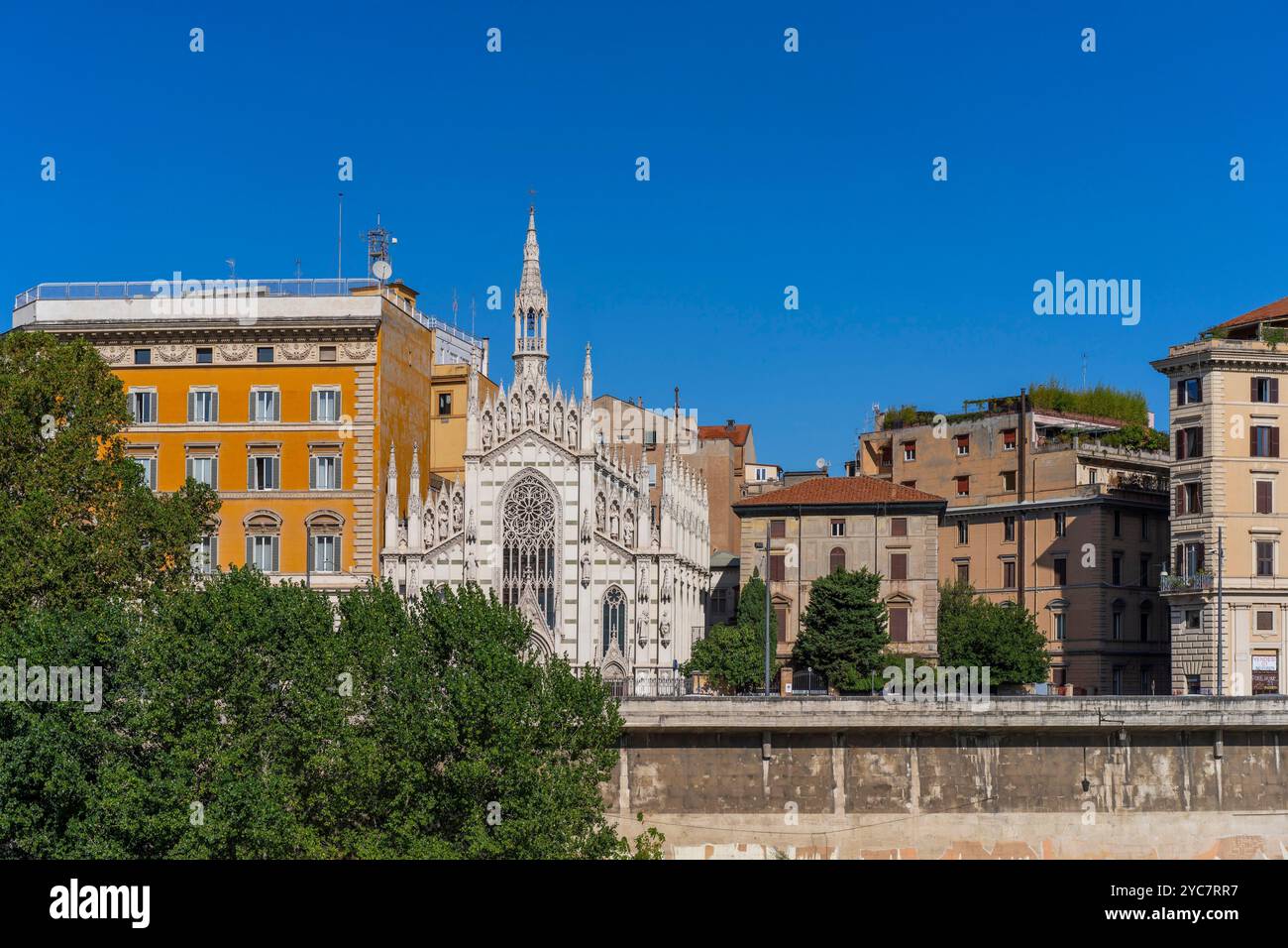Chiesa del Sacro cuore del suffragio, Roma, Lazio, Italia Foto Stock