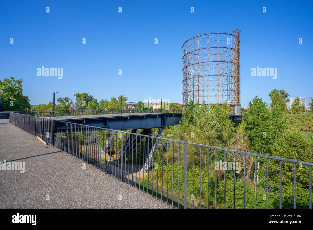 Gasometer, Ostiense, Roma, Lazio, Italia Foto Stock