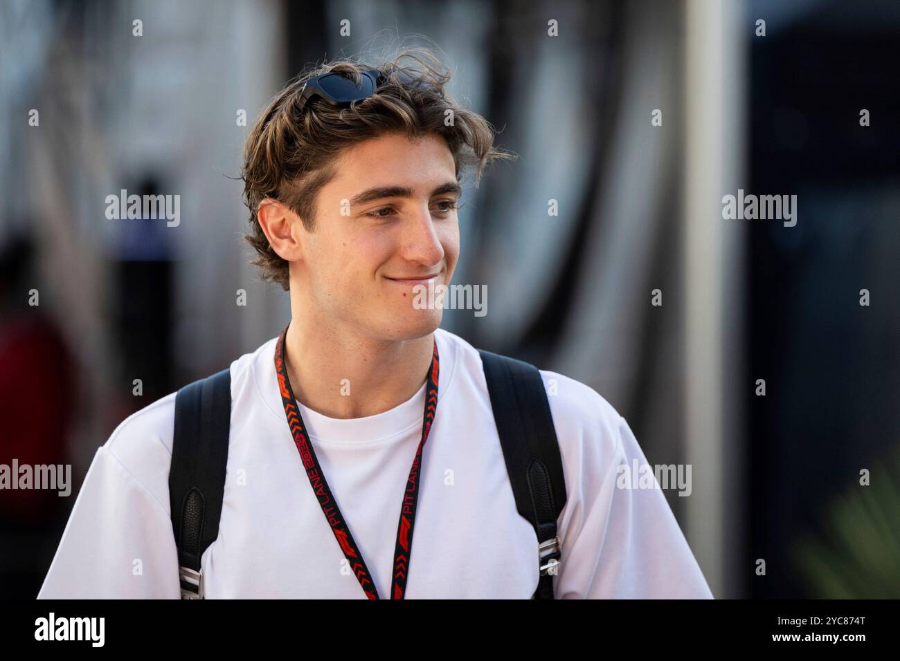 Jack Doohan (BWT Alpine F1 Team Junior, Australien), USA, Formel 1 Weltmeisterschaft, Pirelli Grand Prix der Vereinigten Staaten von Amerika, Circuit of the Americas Austin, Ankunft der Fahrer, 20.10.2024 foto: Eibner-Pressefoto/Michael Memmler Foto Stock