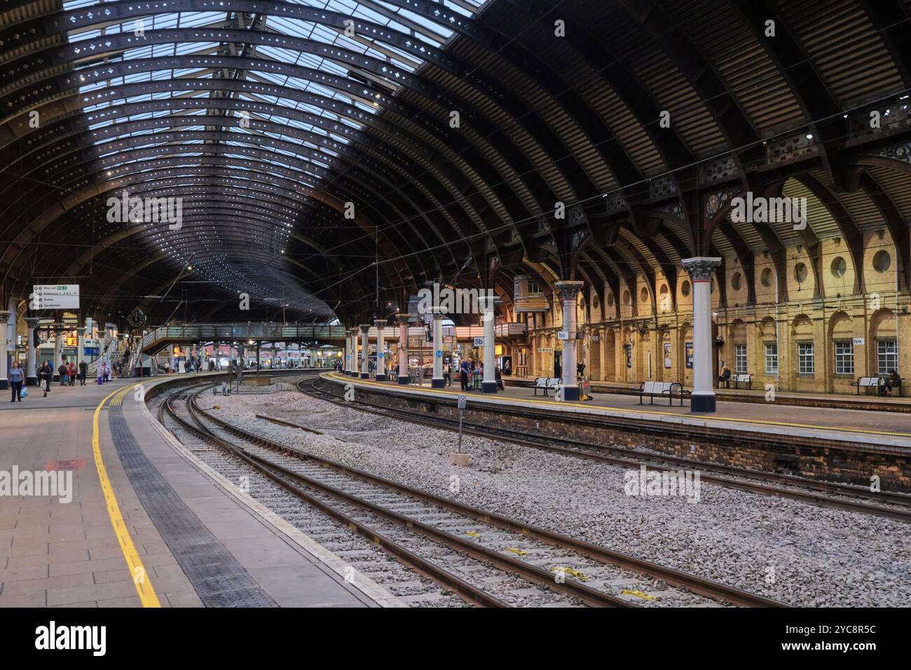 La stazione ferroviaria di York Foto Stock