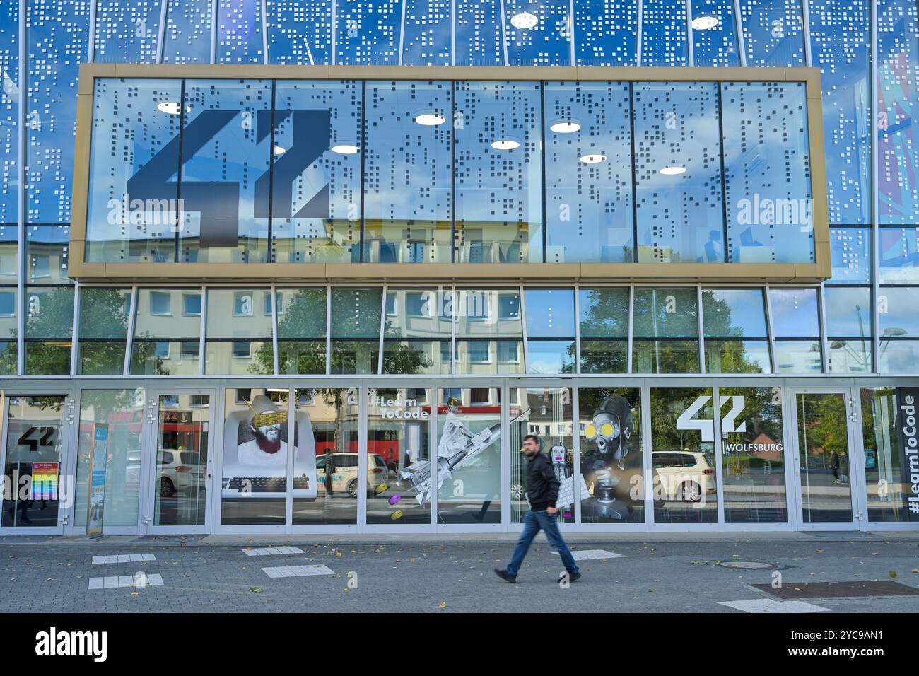 42wolfsburg Programming School, Campus for software Engineering, Porschestraße, Wolfsburg, bassa Sassonia, Germania, 42wolfsburg Programmierschule, Campu Foto Stock