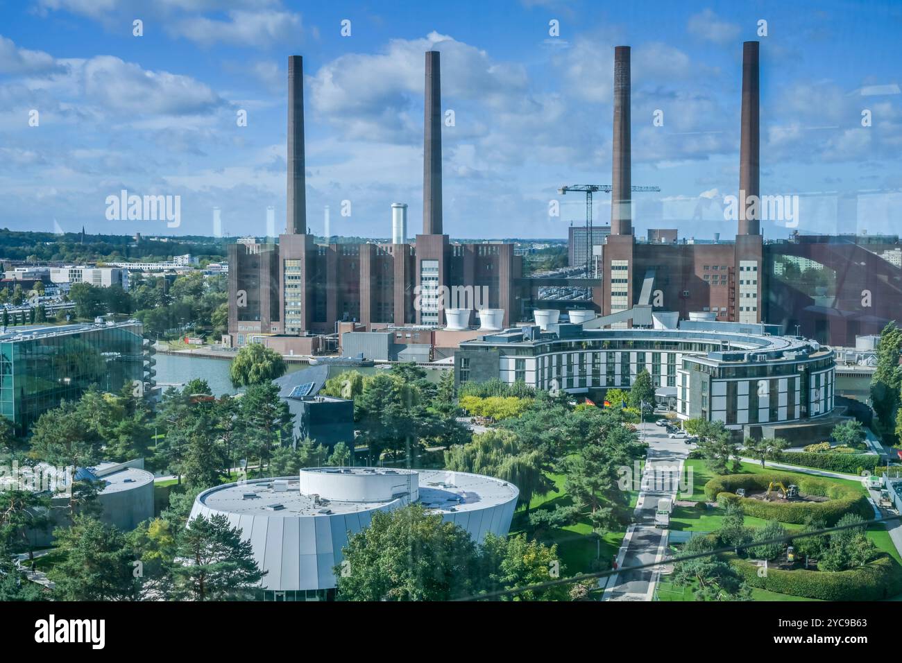 Hotel Ritz-Carlton, Autostadt, Kraftwerk, Wolfsburg, bassa Sassonia Germania, Niedersachsen, Deutschland Foto Stock