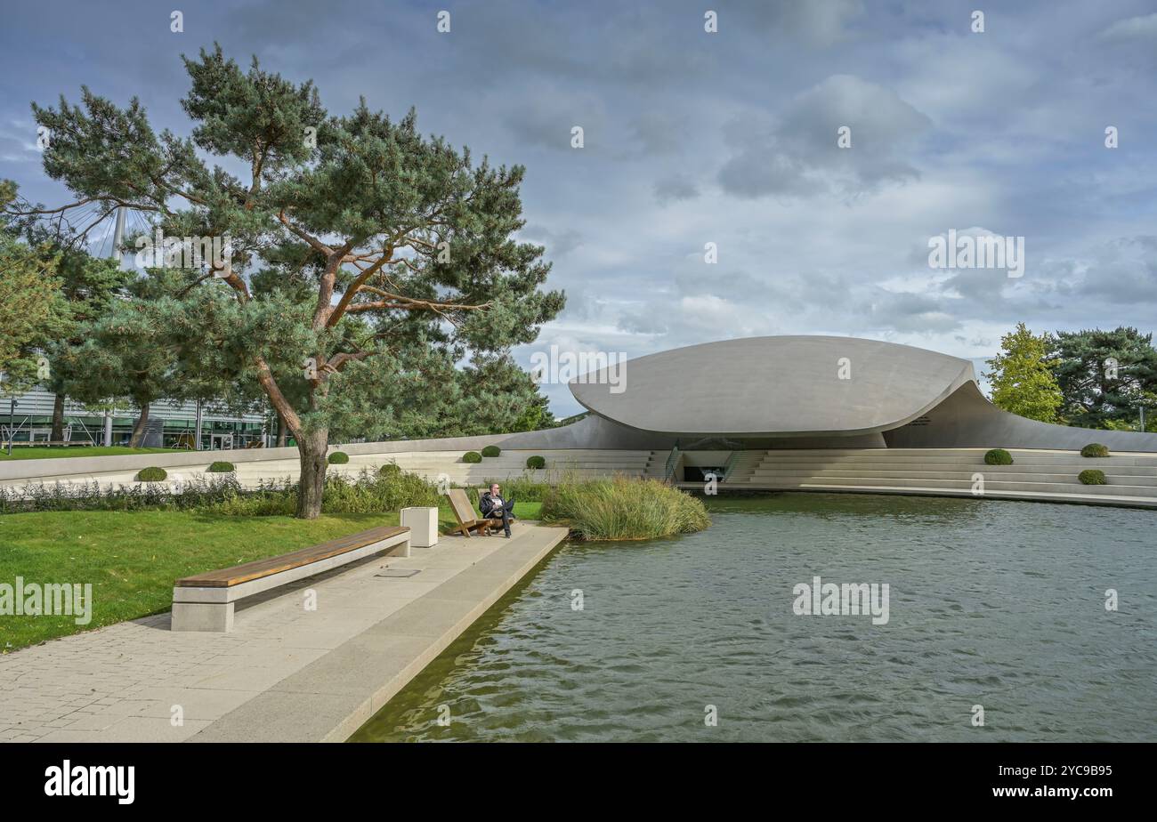 Porsche Pavilion, Autostadt Volkswagen, Wolfsburg, bassa Sassonia, Germania, Porsche Pavillon, Niedersachsen, Deutschland Foto Stock