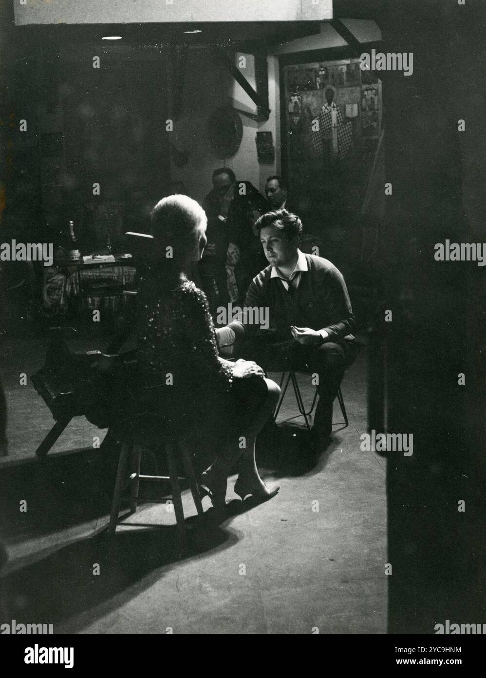 Il pittore russo il´ja Sergeevic Glazunov ritratti l'attrice e cantante tedesca ELGA Andersen, anni '1970 Foto Stock