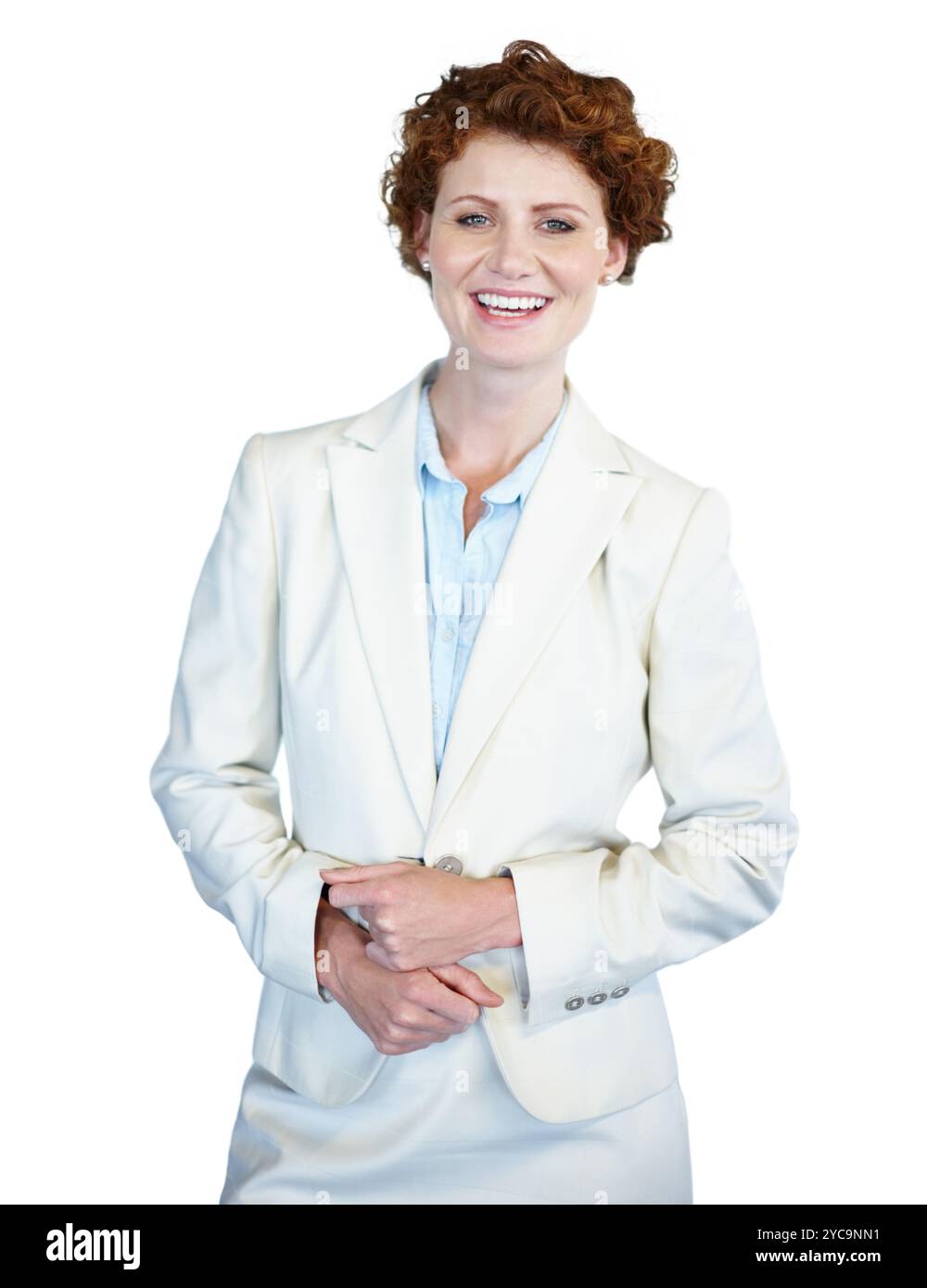 Ritratto, donna in carriera e felice di fiducia, orgoglio e affari come contabile in una società finanziaria. Persona femminile, professionale e crescita per Foto Stock