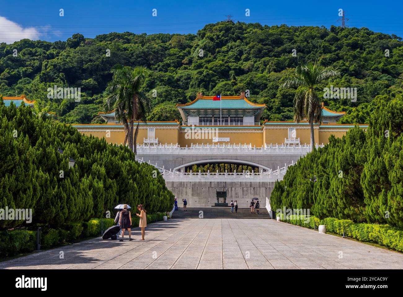 Il famoso Museo del Palazzo Nazionale a Taipei, Taiwan Foto Stock