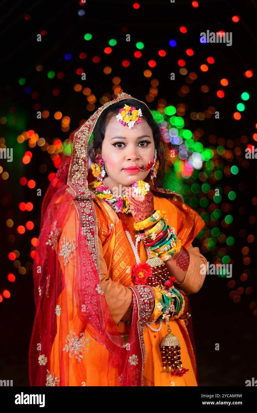 La serata gialla è un momento molto bello Foto Stock