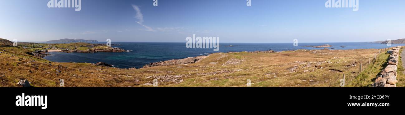 Spiaggia di Dooey sulla Wild Atlantic Way, Contea di Donegal, Repubblica d'Irlanda Foto Stock