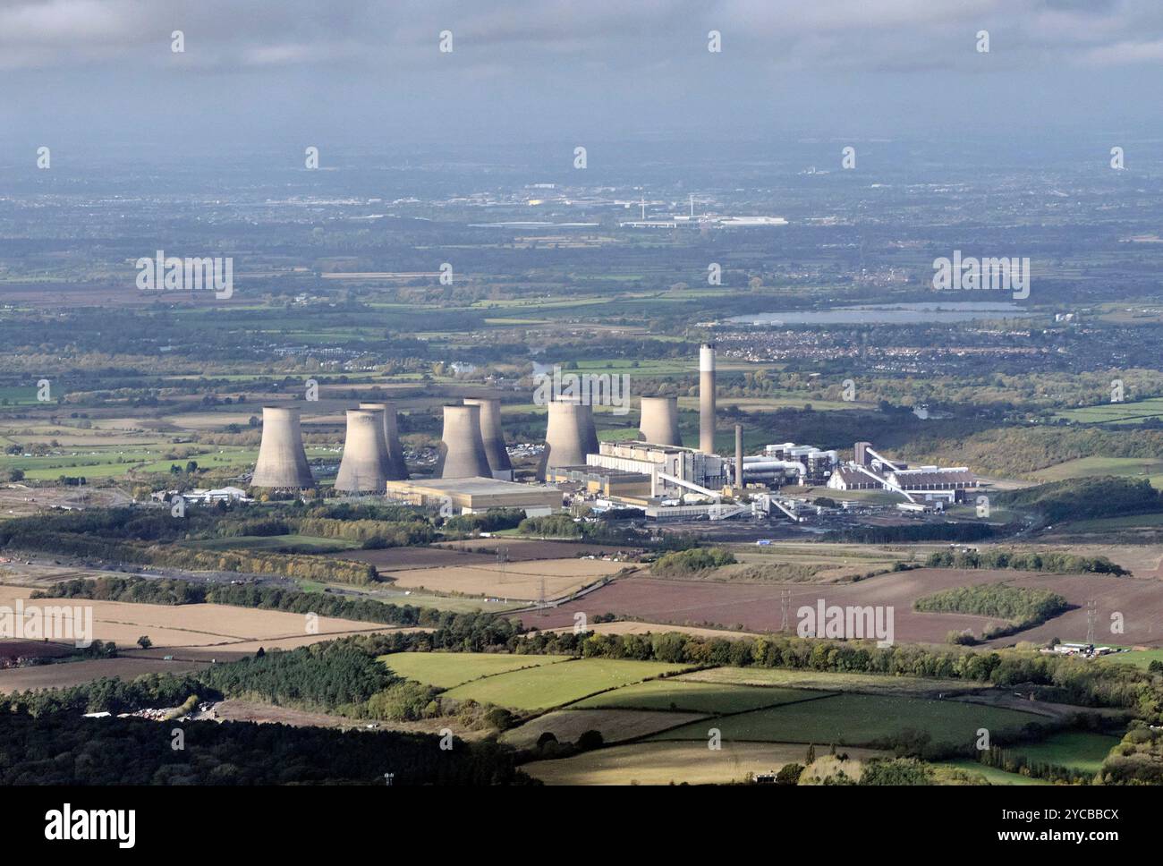 Centrale elettrica Ratcliffe-on-Soar, ora chiusa, l'ultima centrale elettrica a carbone del Regno Unito, Nottingham, East Midlands, Regno Unito Foto Stock
