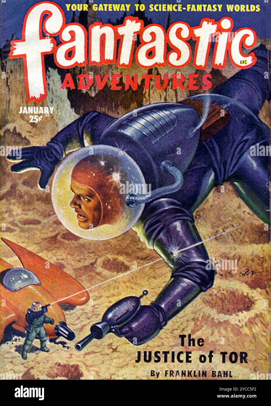 Fantastic Adventures Vol 13 # 1 gennaio 1951. Foto Stock