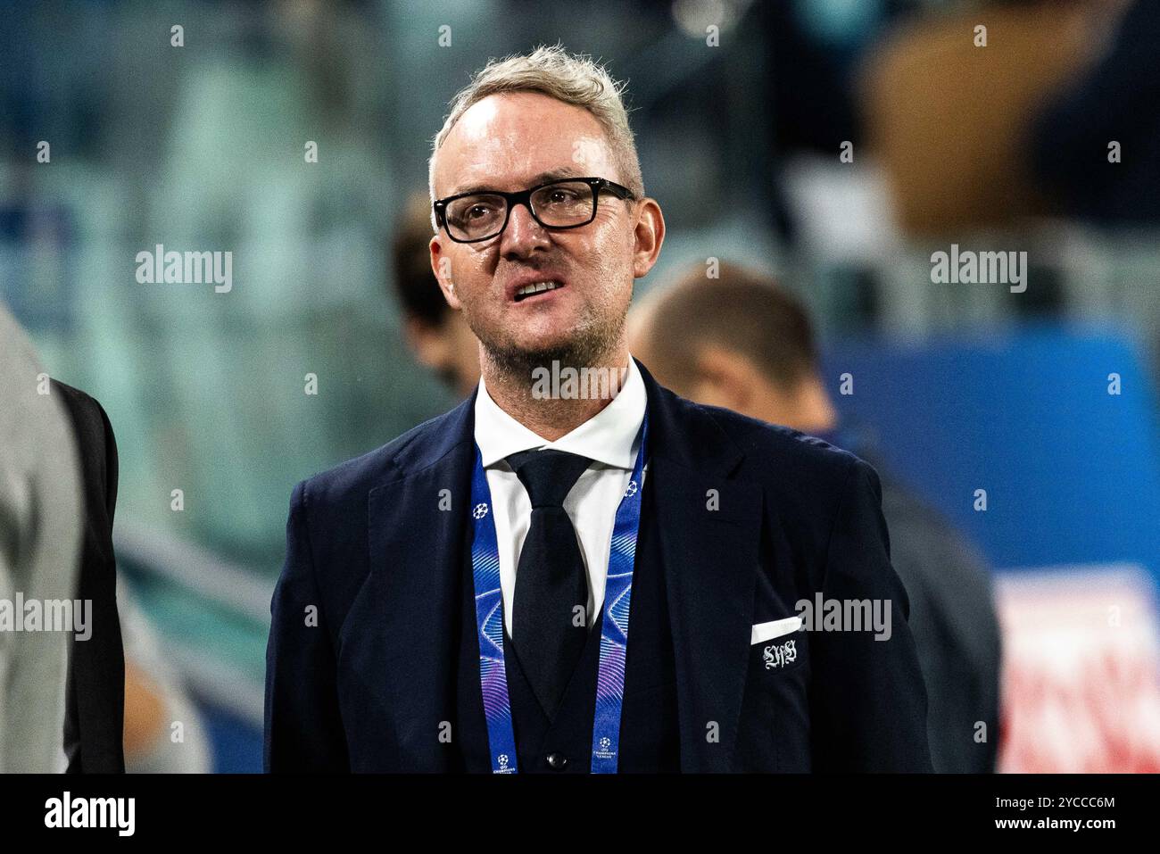 Alexander WEHRLE (VfB Stoccarda, Vorstandsvorsitzender) vor dem Spiel UCL, Juventus Torino (JUV) vs. VfB Stoccarda (VFB), Fussball, Maenner, Herren, UEFA Champions League, 3) Spieltag, Saison 2024/2025, 22.10.2024 foto: Eibner-Pressefoto/Oliver Schmidt Foto Stock