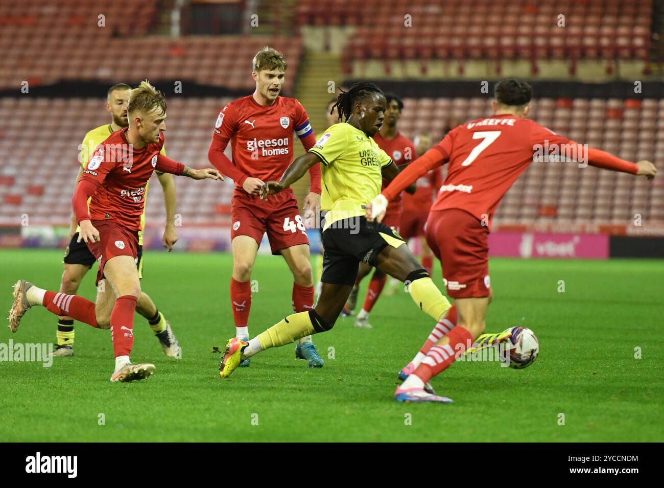 Barnsley, Inghilterra. 22 ottobre 2024. Karoy Anderson durante la partita Sky Bet EFL League One tra Barnsley FC e Charlton Athletic all'Oakwell Stadium. Kyle Andrews/Alamy Live News Foto Stock