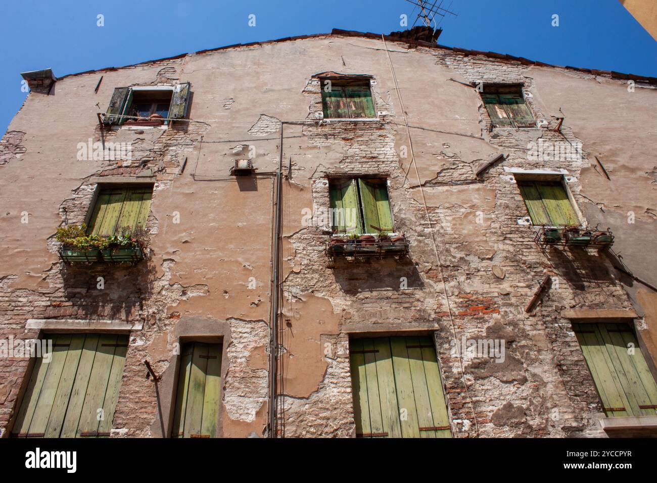 Edificio di architettura gotica veneziana a Venezia, Italia Foto Stock