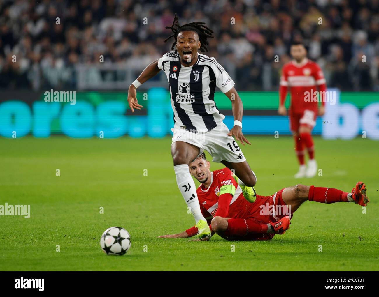 Torino, 22 ottobre 2024, UEFA Champions League, Juventus FC vs VFB Stutgard Foto Stock