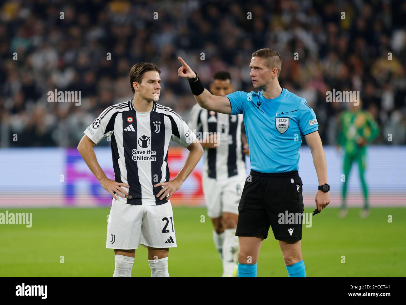 Torino, 22 ottobre 2024, UEFA Champions League, Juventus FC vs VFB Stutgard Foto Stock