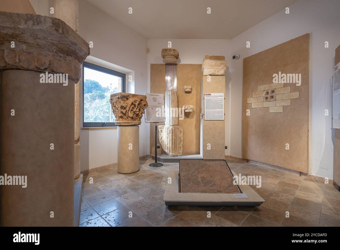Area archeologica di ​​Solunto Foto Stock