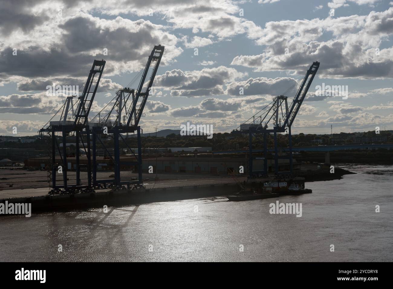Porto merci, Saint John, New Brunswick, Canada, Foto Stock