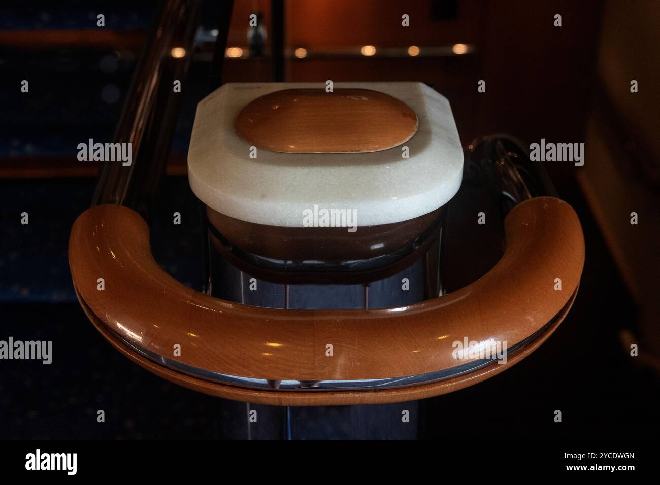 Frammento di ringhiere per scale Foto Stock