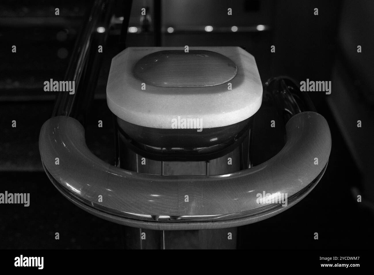 Frammento di ringhiere per scale Foto Stock