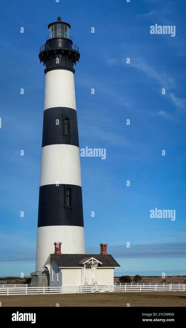 Faro di Bodie Island, Nags Head, North Carolina Outer Banks, Stati Uniti Foto Stock