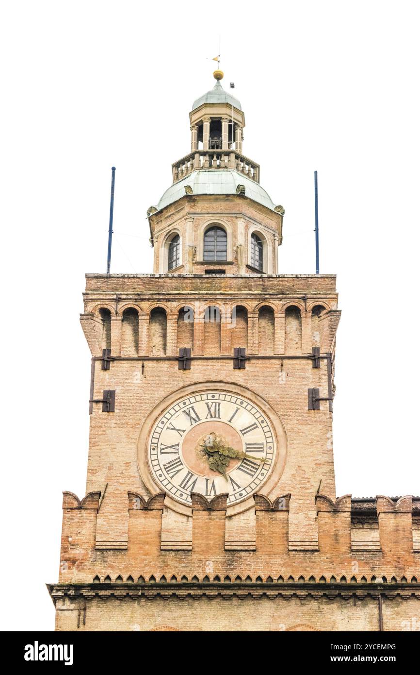 Bologna, Italia, Torre isolata su sfondo magico, Europa Foto Stock