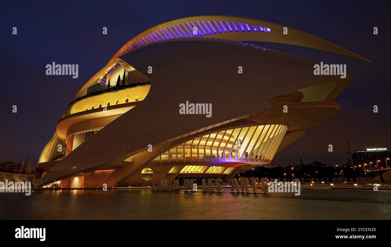 Valencia, città delle Arti e delle Scienze, Valencia, Spagna, Europa Foto Stock