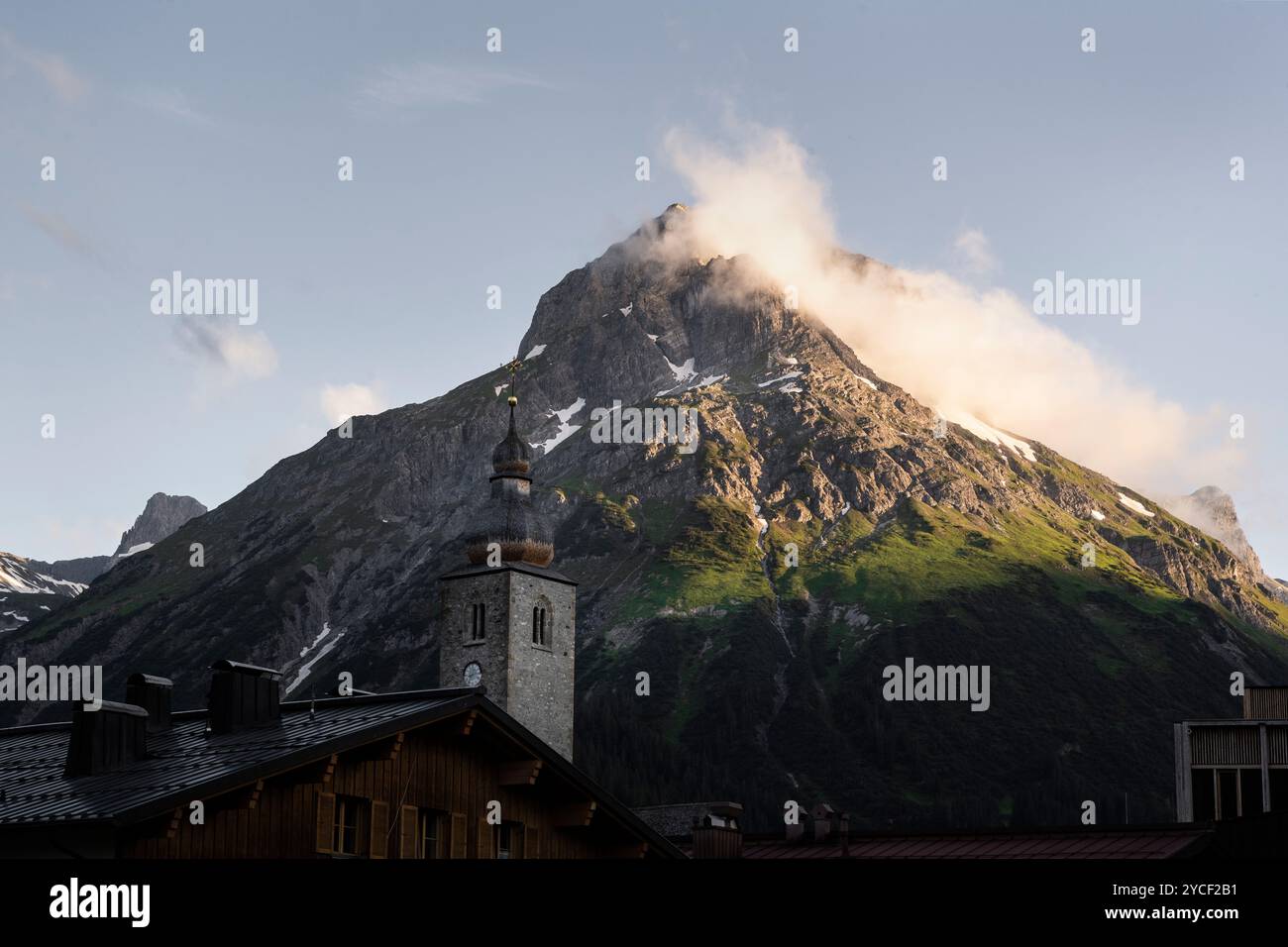 Chiesa di Lech am Arlberg, Austria, Foto Stock