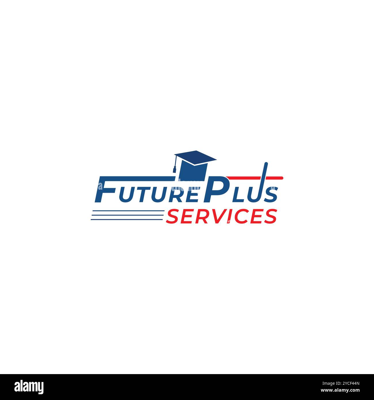 Futuristico modello di design con logo per laureati. Logo Education Design Vector Illustrazione Vettoriale