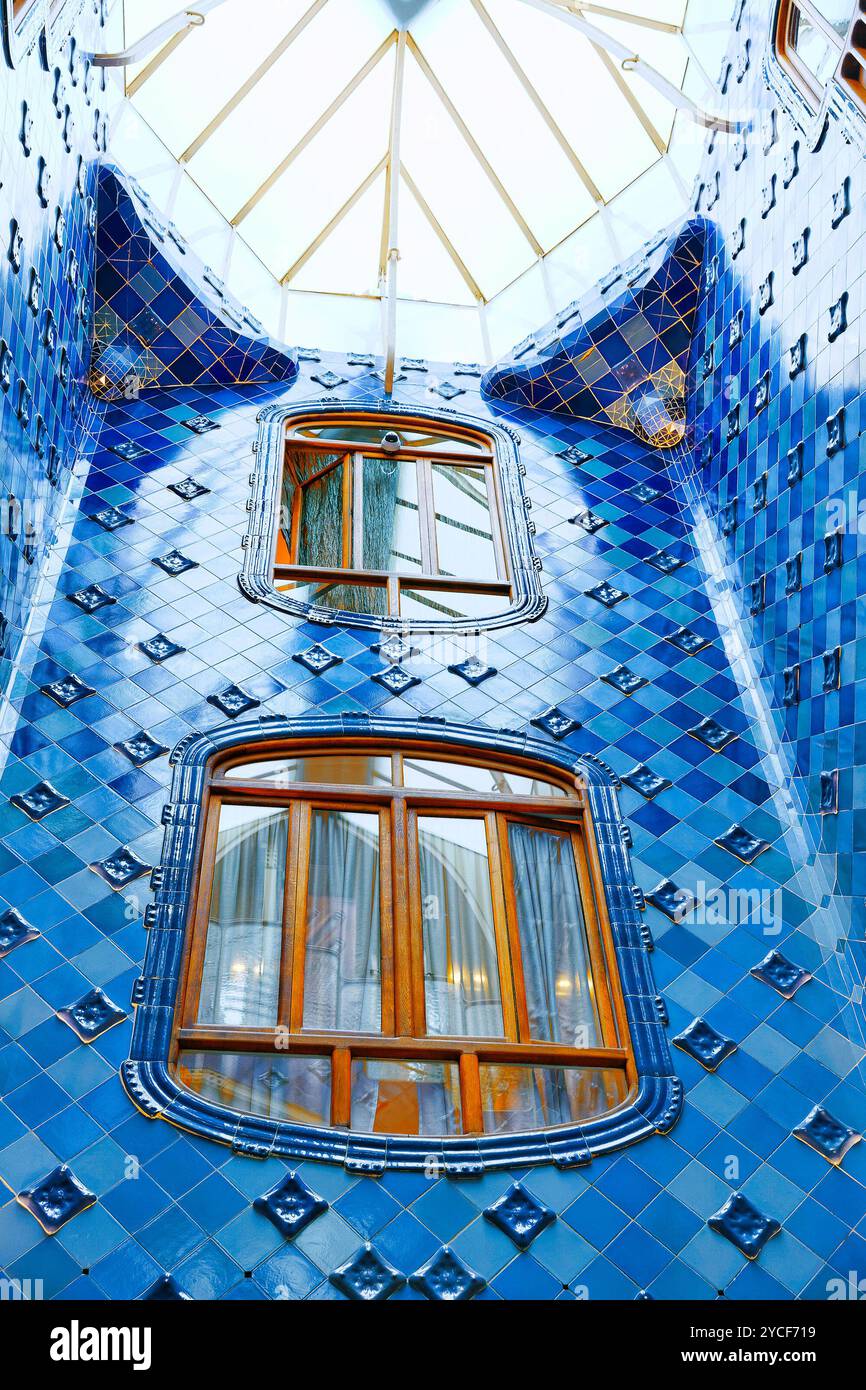 Barcellona, Spagna - Settembre 04, 2014: interni e camere interne di Gaudi Casa creazione Casa Batlo. L'edificio che è ora di Casa Batllo fu costruito nel 1 Foto Stock