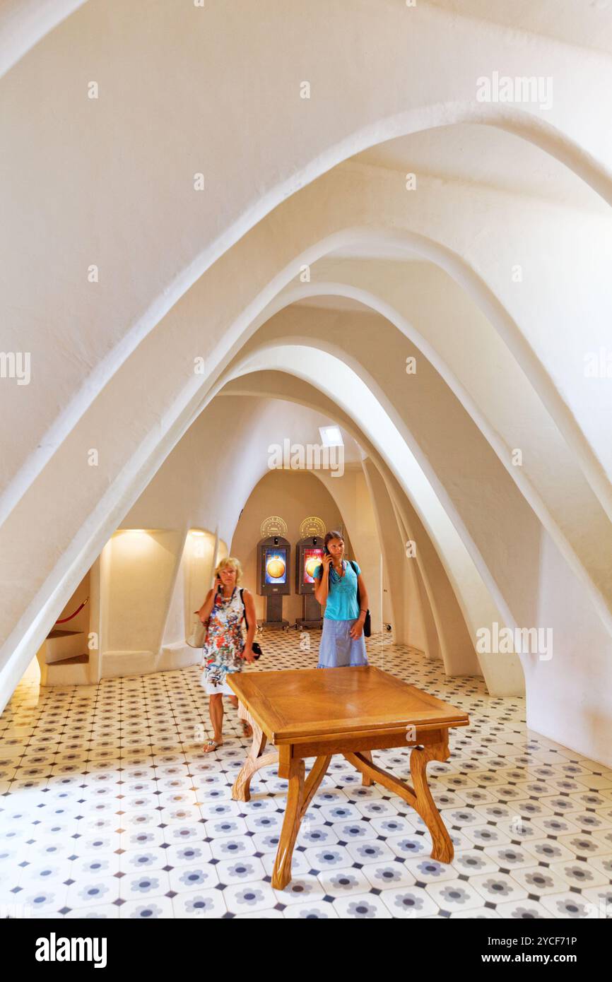 Barcellona, Spagna - Settembre 04, 2014: interni e camere interne di Gaudi Casa creazione Casa Batlo. L'edificio che è ora di Casa Batllo fu costruito nel 1 Foto Stock