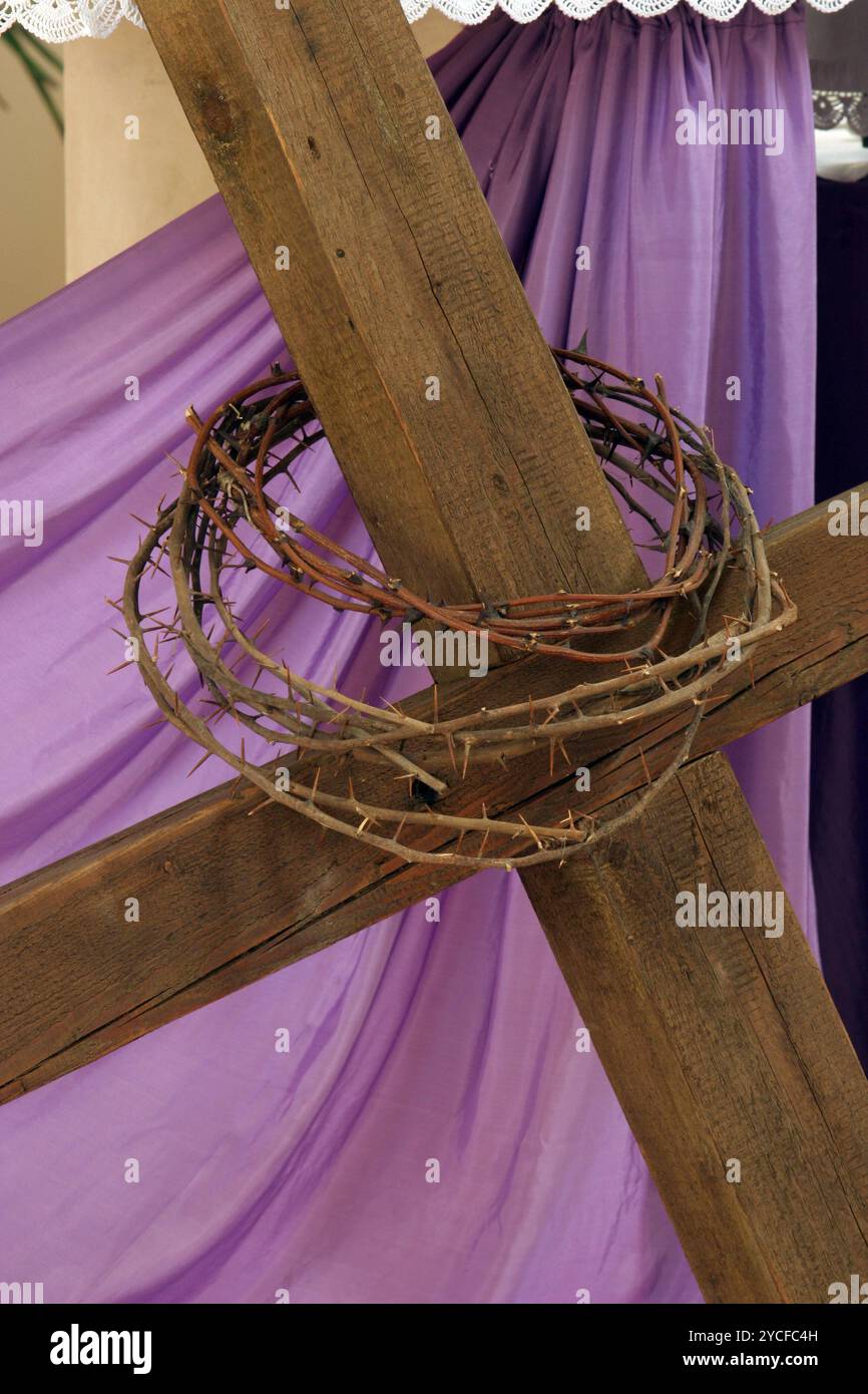 I simboli della Passione di Gesù, la corona di spine Foto Stock