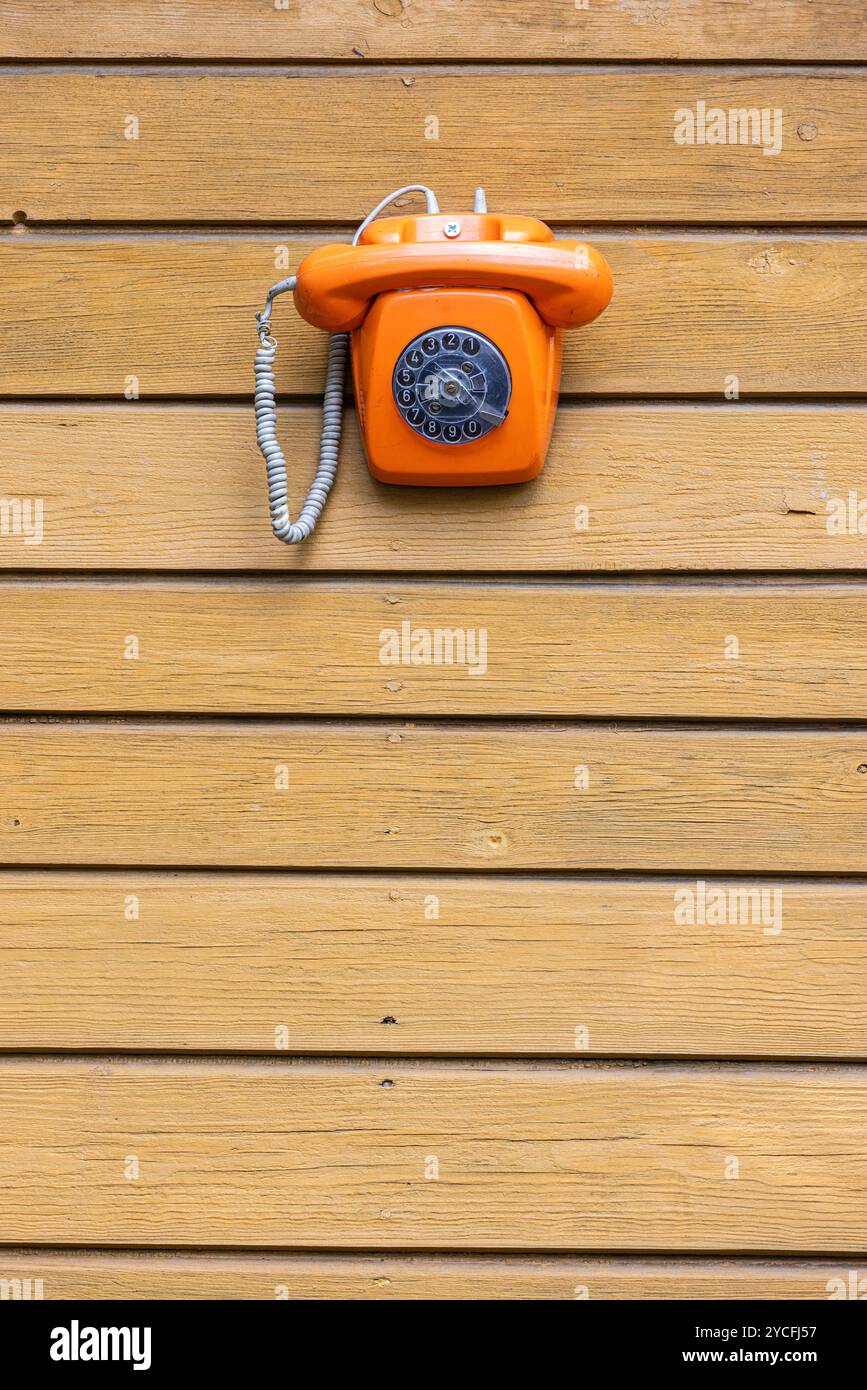 Telefono da parete retrò con suoneria meccanica forte vintage per telefono fisso con volume regolabile vecchio stile telefono fisso per casa, scuola, hotel, ufficio