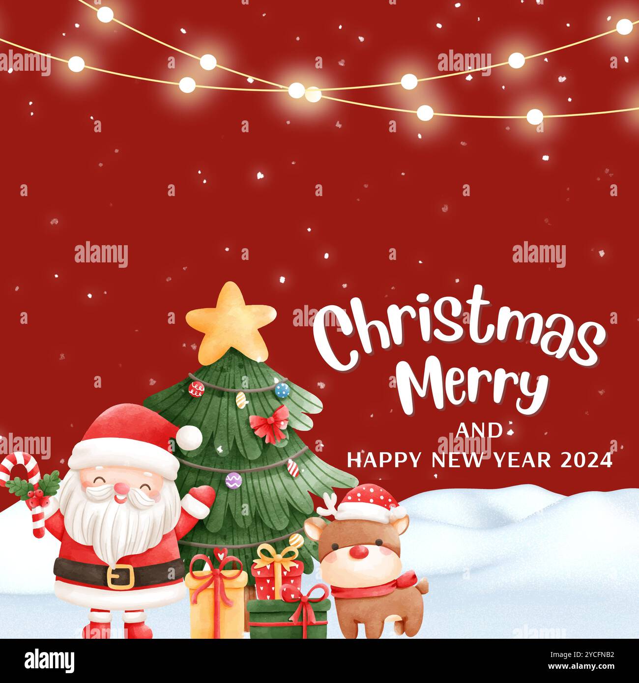 Augurandovi pace, gioia e amore per questo Natale Foto Stock