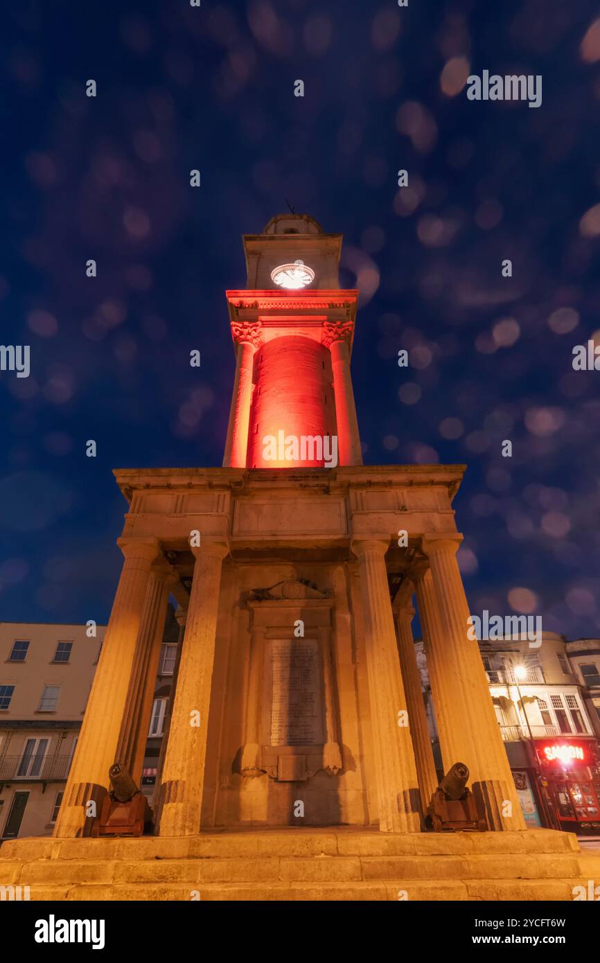 Inghilterra, Kent, Herne Bay, Herne Bay Clock Tower costruita nel 1897 Foto Stock