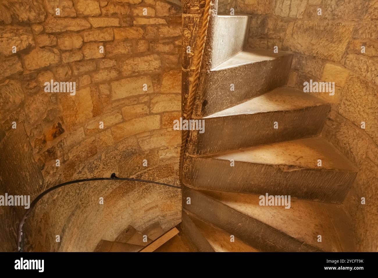 Inghilterra, Kent, Hever, Hever Castle, la scalinata Foto Stock