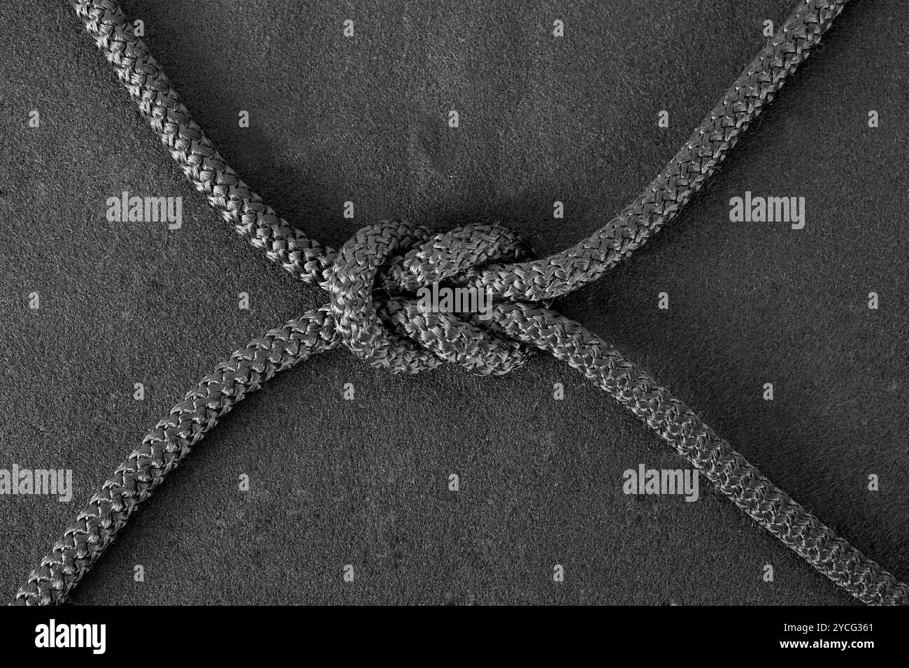 Nodo sul cavo Foto Stock