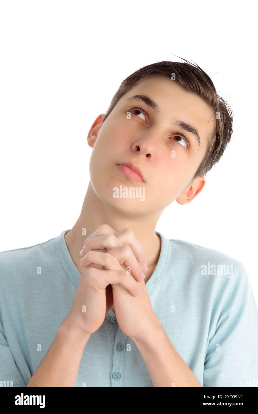 Preghiera di pensieri e speranze Foto Stock