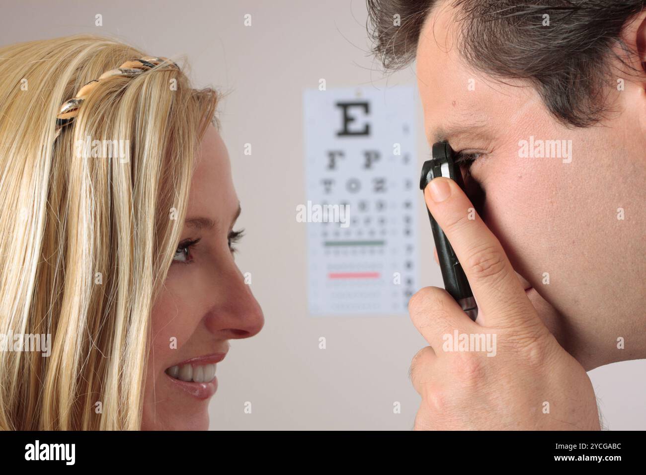 Occhio Checkup Foto Stock