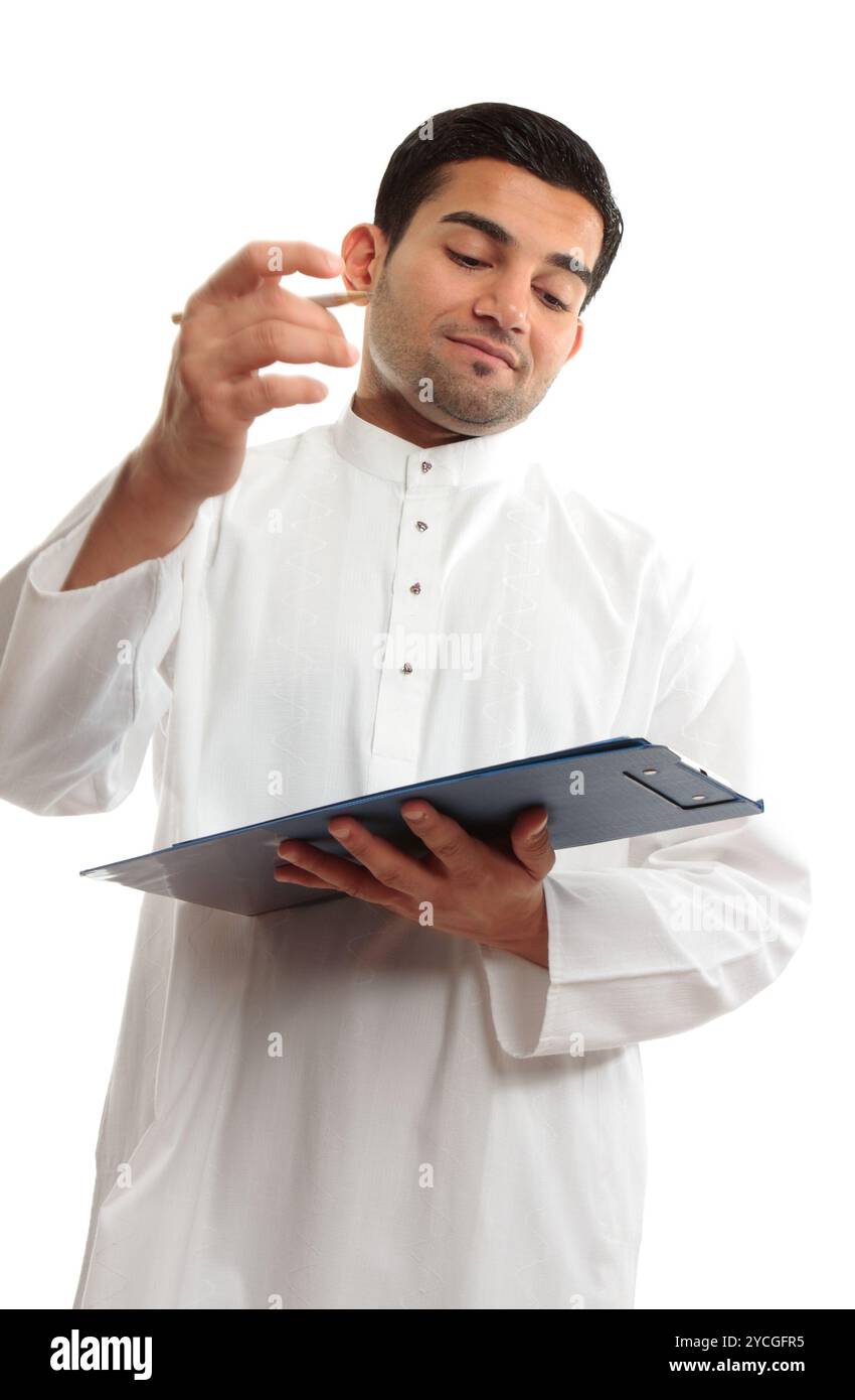 In Medio Oriente il business man iscritto Foto Stock