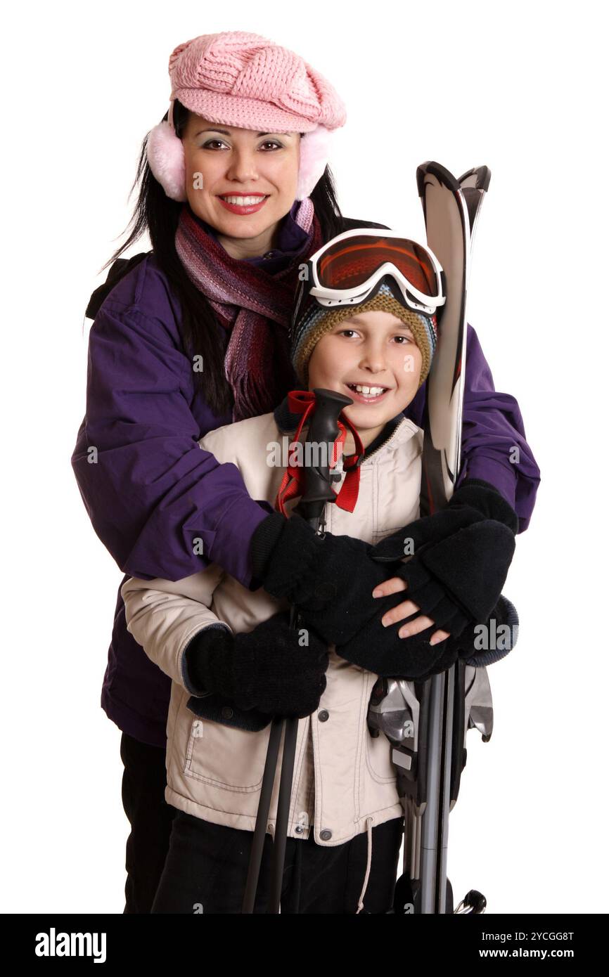 Pronto per la stagione sciistica Foto Stock