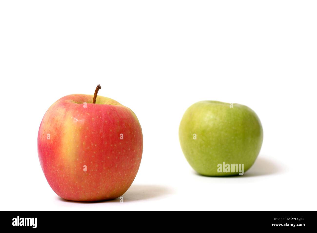 Mele rosse e verdi Foto Stock