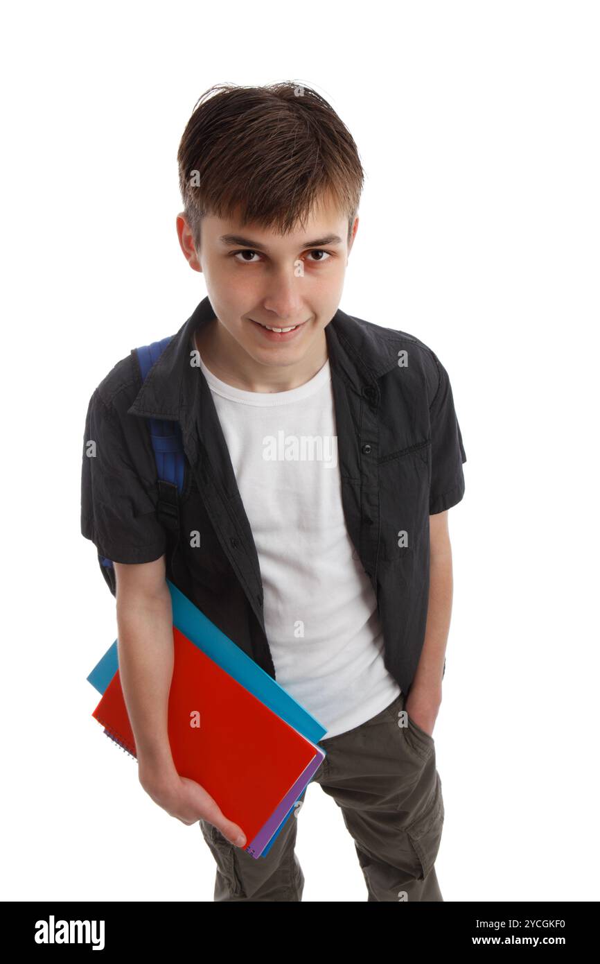 Felice scuola studente Foto Stock